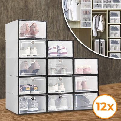Műanyag cipőtároló doboz (12 db) | SHOEZY