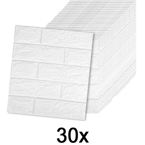 6x (5 darab) Öntapadós Tégla Tapéta 3D Mintával | BRICKSBY