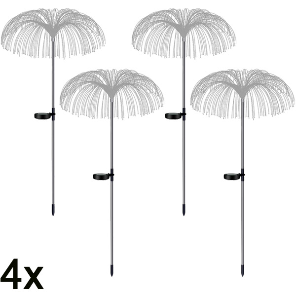 4x Napelemes trópusi kerti lámpák | LUMIPALM