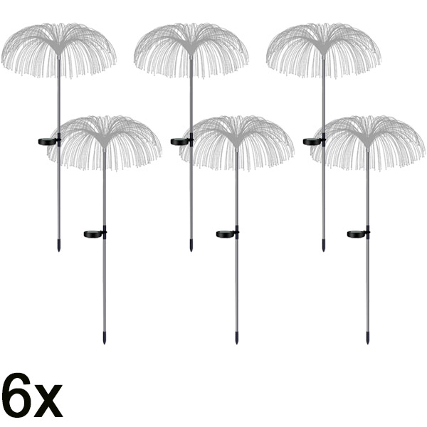 6x Napelemes trópusi kerti lámpák | LUMIPALM